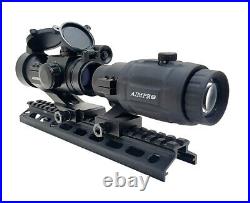 Red Dot Scope with 3x Flip to Side Magnifier Combo Aimpro Red Dot withLaser