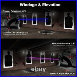 Red/Green/Blue/Purple Laser Beams with 800 Lumens Flashlight for Pistols, 3 i