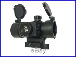 Reflex Red Dot Sight with Red Laser and Built in Quick Detach Picatinny Mount