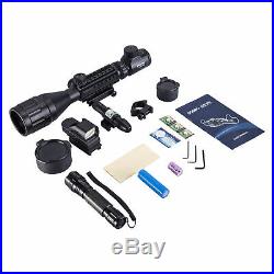 Rifle Scope 4-16x50 EG w. Holographic 4 Reticle HD Sight & Green Laser Combo New