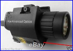 Rifle Tactical 200 Lumen CREE LED FlashLight + RED Laser Sight + Pressure Switch
