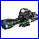 Riflescope Combo Dual Illuminated Optic Laser Sight Reticle Red Green Dot Sight