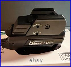 SIRIUSTAC SHOOTERS GATE Rail Mounted STROBE Green Laser Sight HMGL