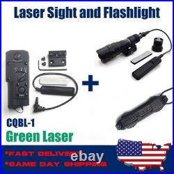 SOTAC CNC CQBL-1 IR Green Laser Sight + M300B Weaponlight + Flashlight Switch