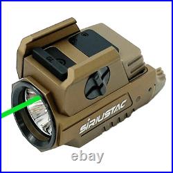 Shooters Gate HMGL 800lm Rechargeable Pistol Green Laser Light with Strobe -Tan