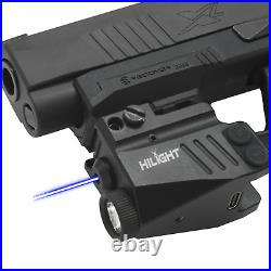 Sig P365 Blue / Green Laser Light Combo by HiLight Recover Rail USB Rechargeable