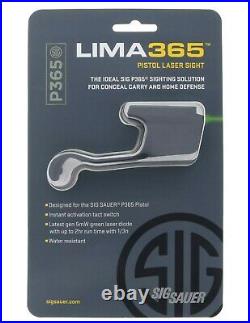 Sig Sauer Lima365 Trigger Guard Compact Green Laser Sight P365 Pistol SOL36502