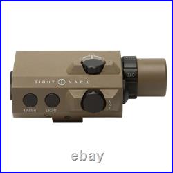 SightMark LoPro Compact Flashlight with Green Laser Sight, Flat Dark, SM25012DE