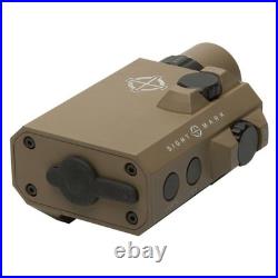 SightMark LoPro Compact Flashlight with Green Laser Sight, Flat Dark, SM25012DE