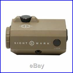 SightMark LoPro Mini Laser Sight Green Laser Picatinny Flat Dark Earth SM25016DE