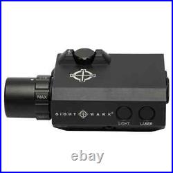 Sightmark LoPro Compact Black Flashlight with Green Laser Sight Picatinny