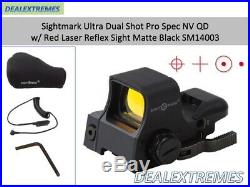Sightmark Ultra Dual Shot Pro Spec NV QD with Red Laser Reflex Sight Matte Black