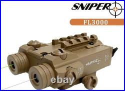Sniper FL3000 Green/IR Laser Sight Combo for Night Vision (Tan)