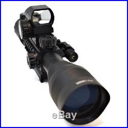 Sniper ST4-12x50 Combo Scope includes Green Laser and Holographic Dot Sight