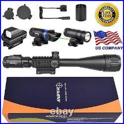 Sniper ST6-24x50 Combo Scope Green Laser/ Flashlight and Holographic Dot Sight