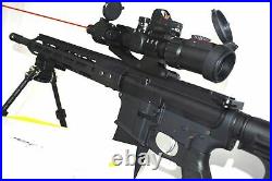 Sniper Tactical Rifle Scope Red/green Reticle Flash Light Red & Reflex Dot Sight