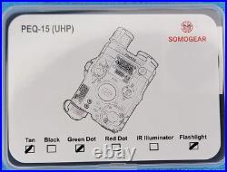 Somogear Peq 15 Potted, Zeroable, Green Vis/IR Laser + Flashlight Newest Model Somogear Peq 15 Potted, Zeroable, Green Vis/IR Laser + Flashlight Newest Model