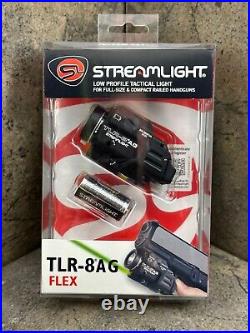 Streamlight TLR-8AG FLEX Gun Mount Flashlight 69434 Green Laser Rear Switch