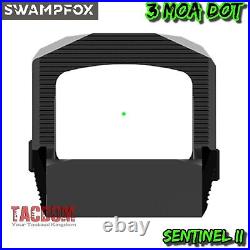 SwampFox SENTINEL II 2 GREEN Dot RMSc Pattern Optic with BACKUP REAR SIGHT