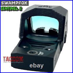 SwampFox SENTINEL II 2 GREEN Dot RMSc Pattern Optic with BACKUP REAR SIGHT