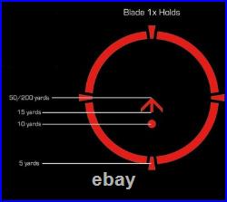 Swampfox Blade 1x25mm Prism Sight with Red/Green CQB Reticle