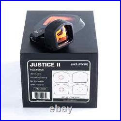 Swampfox Justice II 1x30mm6MOA 4 Reticle Red Dot Optic Sight RMR footprint