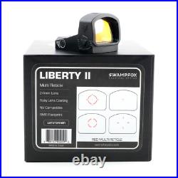 Swampfox Liberty II 1x24 Multi Reticle Red Dot Sight with 10 Brightness Settings Swampfox Liberty II 1x24 Multi Reticle Red Dot Sight with 10 Brightness Settings