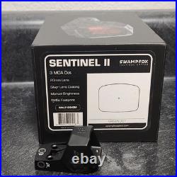 Swampfox Sentinel II 3MOA Green Dot RMSc Footprint with Back Up Sight EDC Optic