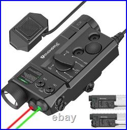 TOUGHSOUL Mlok and Picatinny Mounted Tactical Flashlight Green Laser Red Laser TOUGHSOUL Mlok and Picatinny Mounted Tactical Flashlight Green Laser Red Laser