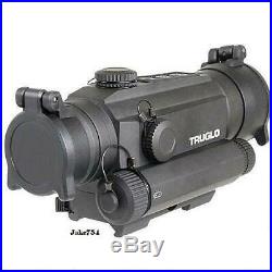 TRUGLO Tru-Tec 30mm Red Dot Sight withRed Laser, 2 MOA Reticle, Black TG8130RN