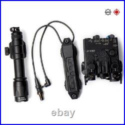 Tactical DBAL-A2 Red Green Dot Laser Aiming Sight LED M600C Light + Dual Switch