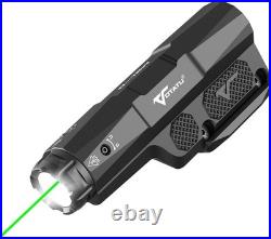 Tactical Flashlight Green Laser Combo USB Rechargeable