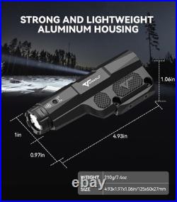 Tactical Flashlight Green Laser Combo USB Rechargeable