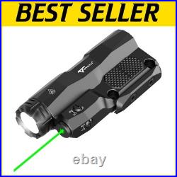 Tactical Flashlight Laser Combo 2400 Lumens Green Laser