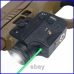 Tactical Flashlight Laser Sight Combo, Bright Green Laser Light Combo, Pistol