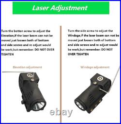 Tactical Gun Flashlight Green Laser Sight Light Pistol Rifle Handgun Shotgun New