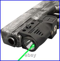 Tactical Gun Flashlight Green Laser Sight Light Pistol Rifle Handgun Shotgun New