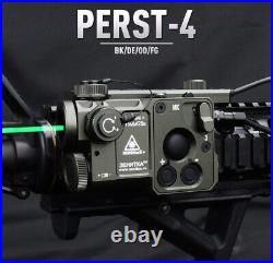 Tactical Hunting Metal Red Green IR Laser Strobe Sight PEQ Aiming Device Airsoft