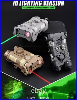 Tactical Hunting Picatinny NGAL IR LED Green Red laser Metal Flashlight Control
