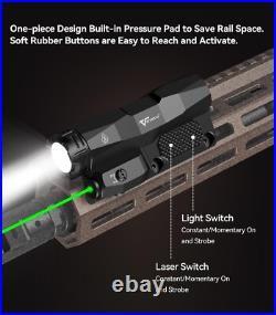 Tactical LED Flashlight & Green Laser Combo 2400 Lumens with USB Recharge Tactical LED Flashlight & Green Laser Combo 2400 Lumens with USB Recharge