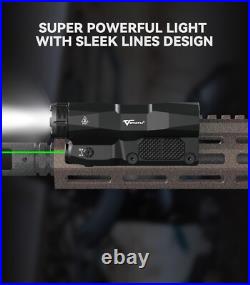 Tactical LED Flashlight & Green Laser Combo 2400 Lumens with USB Recharge Tactical LED Flashlight & Green Laser Combo 2400 Lumens with USB Recharge