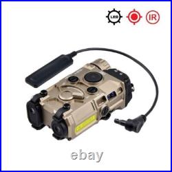 Tactical Metal Aiming Device Red Blue IR Dot Laser Sight LED Illuminated PEQ Kit