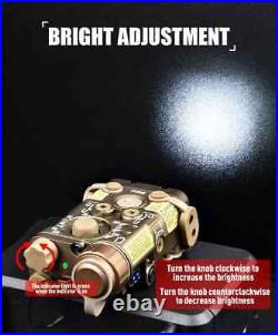 Tactical Metal NGAL Sight Red Green Blue IR Laser Dual Switch M600C Flashlight