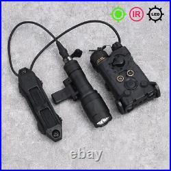 Tactical NGAL Red Green Blue IR Dot Laser Sight M340A M640C Flashlight Combo Kit