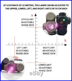Tactical PERST-4 Aiming Sight IR & Green Laser + M600B Flashlight For Rifle US