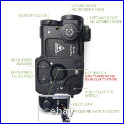 Tactical PERST-4 Green Dot Pointer Sight IR Aiming Laser with M600B Weaponlight