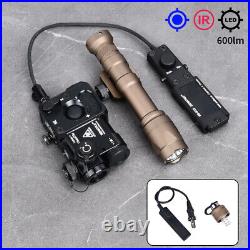 Tactical PERST-4 Green Laser+M300A M600C Flashlight Airsoft Hunting Aiming Sight