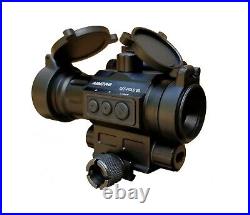 Tactical Red Dot Reflex Sight with Red Laser Combo, Aimpro ALFA Rifle Scope