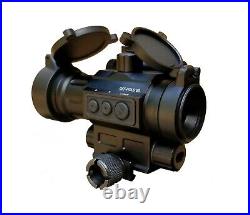 Tactical Red Dot Reflex Sight with Visible Green Gun Laser 20mm Picatinny/Weaver