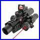 Tactical Scope Laser RMR Combo Hunting Riflescope Green Red Illuminated Reticle